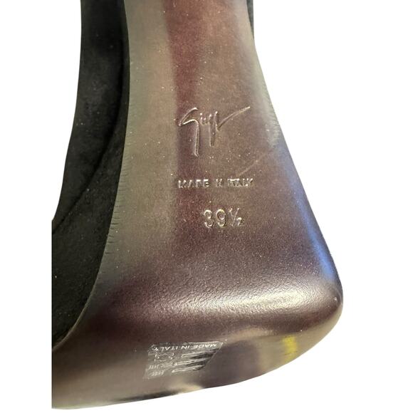 Giuseppe Zanotti NIB 145mm Aureliee Suede Sock Boots in Black Size 39.5 - Picture 12 of 15